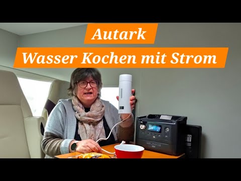 "Wohnmobil Wasserkocher: So kochst du autark mit Solarstrom und Powerstation."