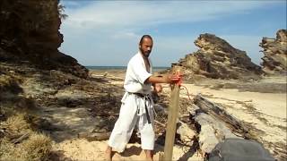 preview picture of video 'karate training - makiwara part 3 - Nambucca Heads (NSW)'