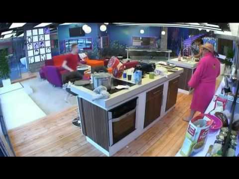 Jedward - Edward smacking people in the face - Celebrity Big Brother