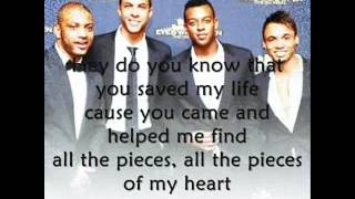 JLS- all the pieces of my heart lyrics