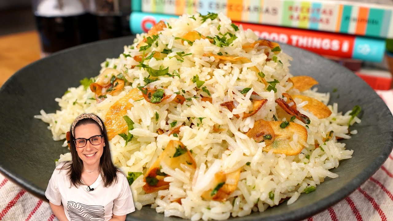 ALHO E ÓLEO, ESSE ARROZ FICA INCRÍVEL!