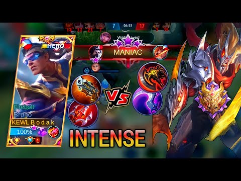 HAYABUSA PRO GAMEPLAY VS BODAK | BRUNO BEST BUILD S22 - MASTER BODAK MLBB