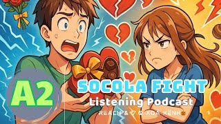 🎧 Luyện Nghe Tiếng Anh Level A2- CUỘC CHIẾN SOCOLA- | Listening English Podcast |🎯