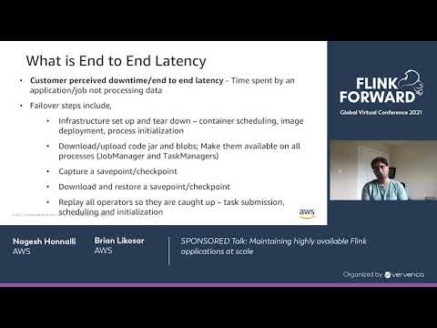 SPONSORED Talk: Maintaining highly available Flink applications at scale
