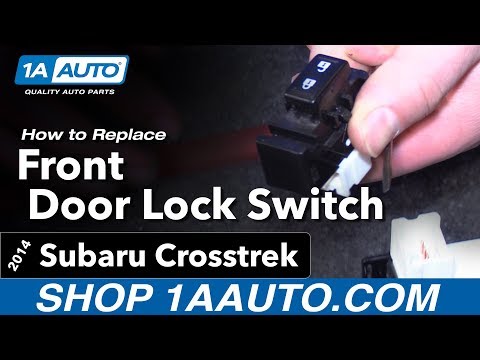 How to Replace Front Door Lock Switch 14-17 Subaru Crosstrek