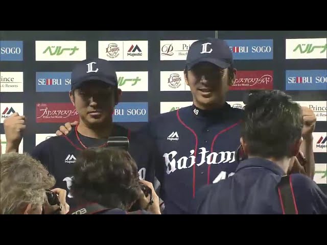 ライオンズ・上本選手・坂田選手ヒーローインタビュー 2016/6/25 L-M