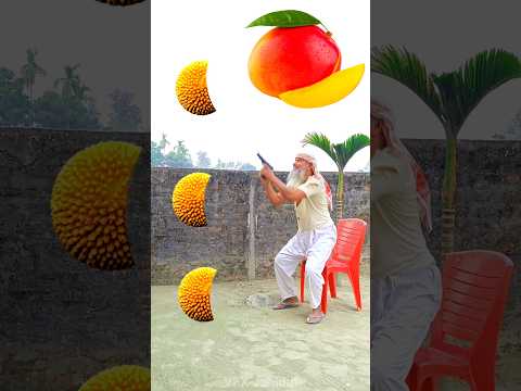 Rounding cut yellow kadambas to lichi, Apple, Banana & Mango - Fruits names magic video