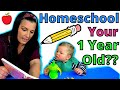 HOW TO TEACH A 1-YEAR-OLD | Homeschool Routine for a 1 Year Old (12-15 Months)