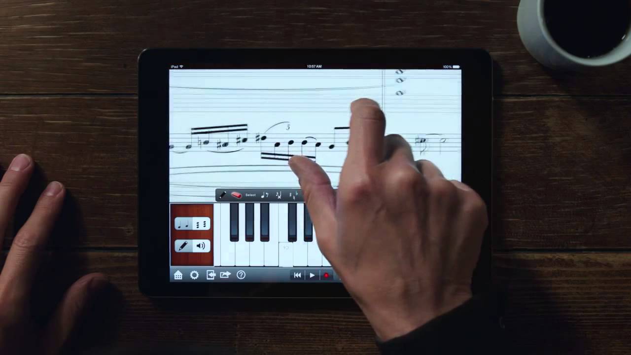 Composer/conductor Esa-Pekka's Verse Orchestrating for iPad #Apple