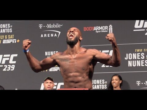 UFC 239 Ceremonial Weigh-Ins: Jon Jones vs Thiago Santos