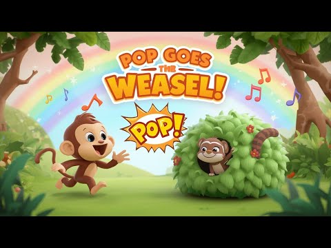 Pop Goes the Weasel – Fun 3D Cartoon Nursery Rhyme for Kids | BabyTube Original