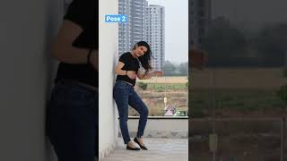 Stylish poses in jeans  Shanika Khurmi  #shorts