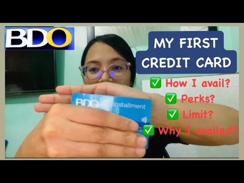 MY FIRST CREDIT CARD | BDO INSTALLMENT CARD | Credit Card for beginner | Credit Card 101