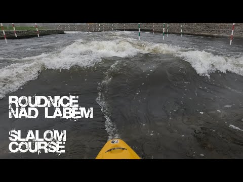Slalom course at Roudnice nad Labem