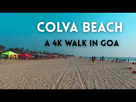 Colva Beach Goa 4K Walking Tour | South Goa's Most Beautiful Beach 2026