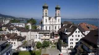 preview picture of video 'Kirche von Lachen Heilig Kreuz'