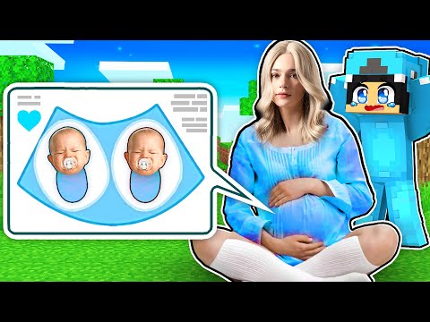 Omz Fan - REALISTIC OMZ GIRL is PREGNANT with REALISTIC TWIN in Minecraft!-Parody Story(Roxy,Lily and Crystal)