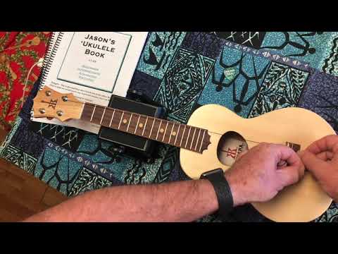 How to change your 'ukulele strings, low-G, tutorial.