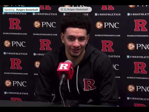 Geo Baker, Myles Johnson talk Michigan State postgame -- Rutgers Scarlet Knights Basketball