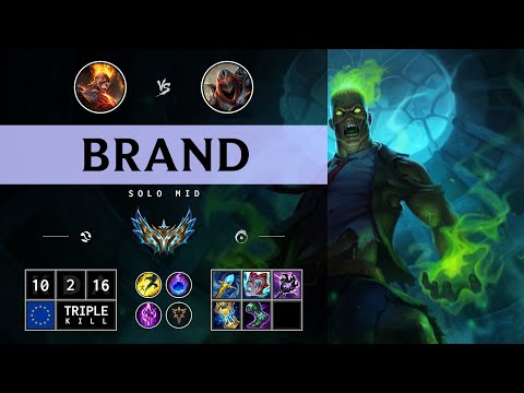 Brand Mid vs Zed - EUW Challenger Patch 14.12