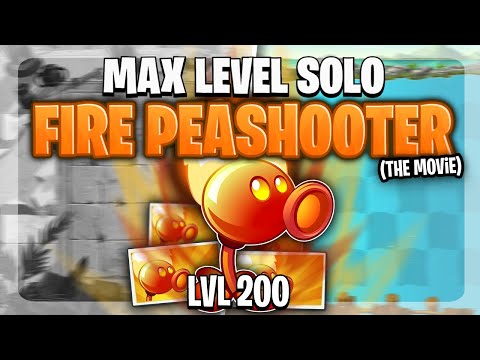 Can A MAX LEVEL 200 FIRE PEASHOOTER Solo All Of PvZ2?
