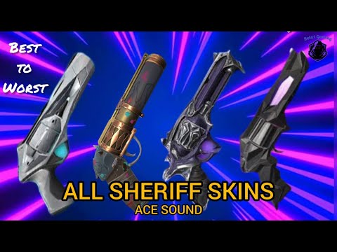 All Valorant Sheriff skins + Animations with ACE sound || Valorant Sheriff skins || Updated 2022