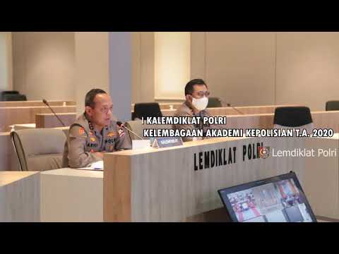 ARAHAN KALEMDIKLAT POLRI PADA SEMINAR HASIL PENELITIAN KELEMBAGAAN AKADEMI KEPOLISIAN T.A. 2020