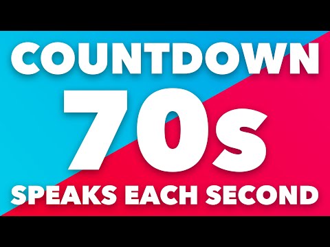 70 Second Timer with Voice Countdown