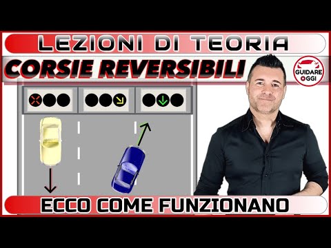 TRAFFIC LIGHT FOR REVERSIBLE LANES - HOW IT WORKS AND HOW TO BEHAVE - LICENSE THEORY EXAM