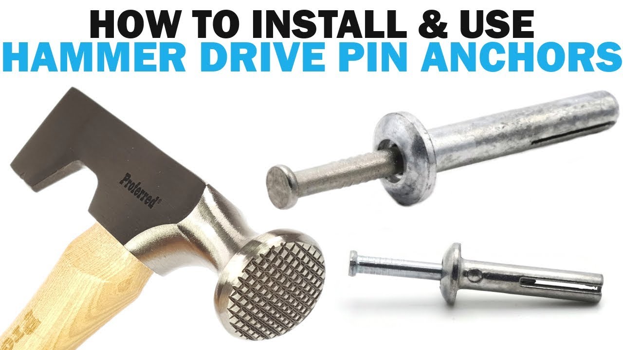 How to Install Hammer Drive Pin Concrete Masonry Anchors | Fasteners 101