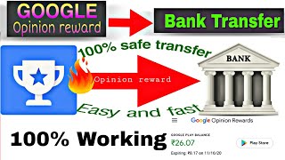 Transfer google opinion reward to bank account. 100% working trick , No fraud