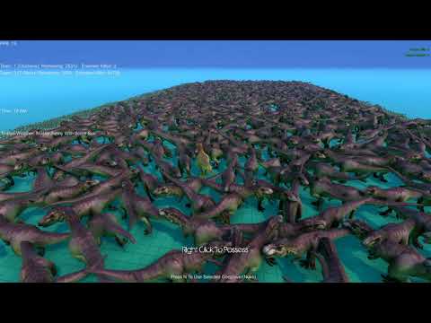 T-rex vs Chicken Horde