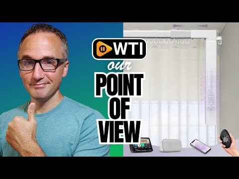 Graywind Retractable Smart Curtain Track Motorized Center-Opening Rail - WTI product video review