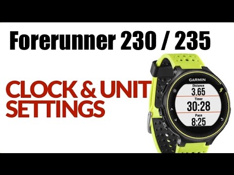 How to Change System Settings on Your Garmin Forerunner 230 / 235 ! FEATURE REVIEW !