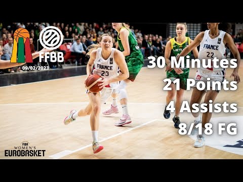 Marine Johannes 21 points vs Lithuania - Eurobasket 2023 qualifiers