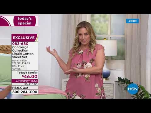 HSN | Concierge Collection Bedding Celebration 07.29.2019 - 05 AM