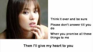 Cliff Richard - If I give My Heart to You  (with lyrics)