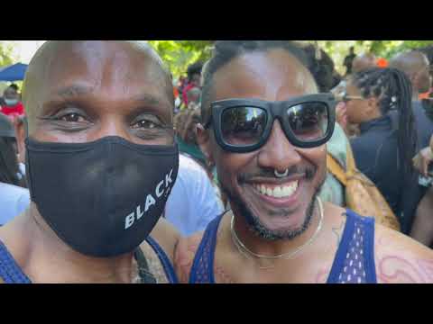 Grooving by Drum Circle to walk around @ Soul Summit 20th Yr - Fort Greene Park Brooklyn NYC 10-7-22
