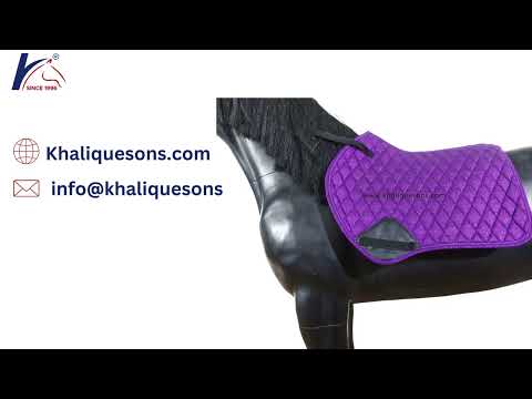 Fabric plain english horse saddle pad