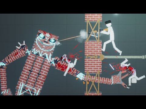 NEW BRICK GOLEM Attack On People Playground - People Playground 1.21.3