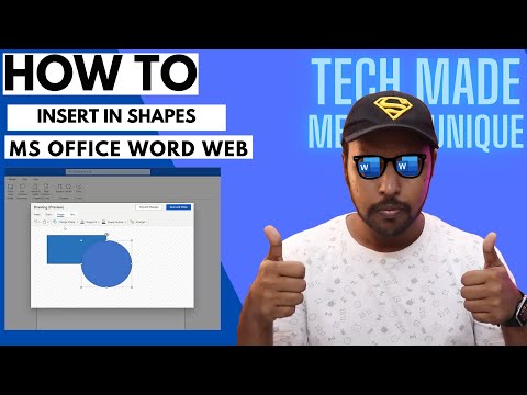 How to insert in Shapes ms office word web | microsoft word web tutorial
