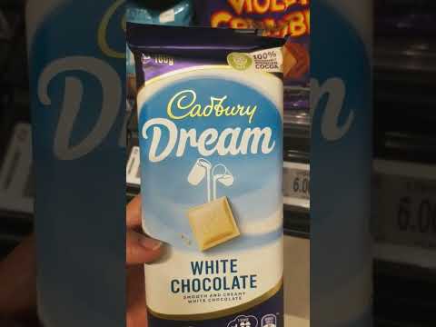 🍫Cadbury Dream- WHITE CHOCOLATE #asmr #chocolate #trending #shorts #satisfying