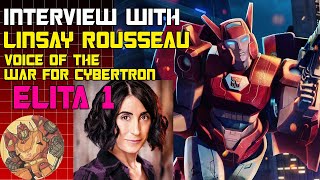 Interview with Netflix's Transformers WFC Elita 1, Linsay Rousseau video
