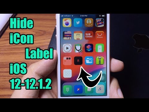 How to Hide icon Label On iOS 12-12.1.2