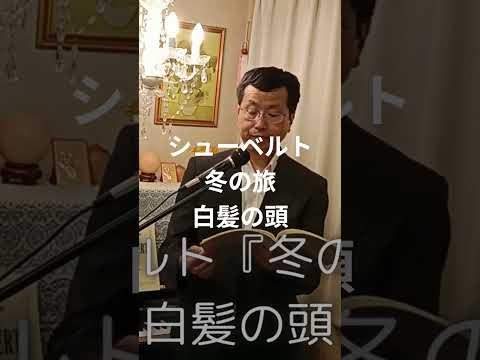 経営学科 シューベルト 「14. 白髪の頭」冬の旅  #日本語カバー  #織田幸男 (テノール) Der greise Kopf 白髪の頭 白髪頭 霜おく頭 #歌ってみた #music #cover #音楽