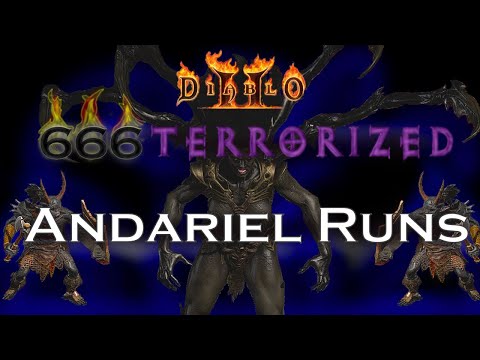 666 Terrorized Andariel runs - 678MF - Blizzard Sorceress - D2R
