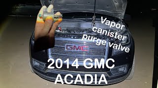 2014 GMC ACADIA 3.6L VAPOR CANISTER PURGE VALVE CODE P0455