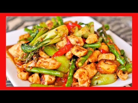 Orange Chicken with Vegetables Stir Fry