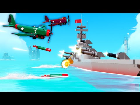 2 Torpedo Planes VS 1 OVERPOWERED FLAK BATTLESHIP!