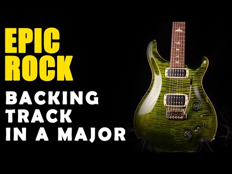 Epic Rock Ballad Backing Track in A Major - Easy Jam Tracks